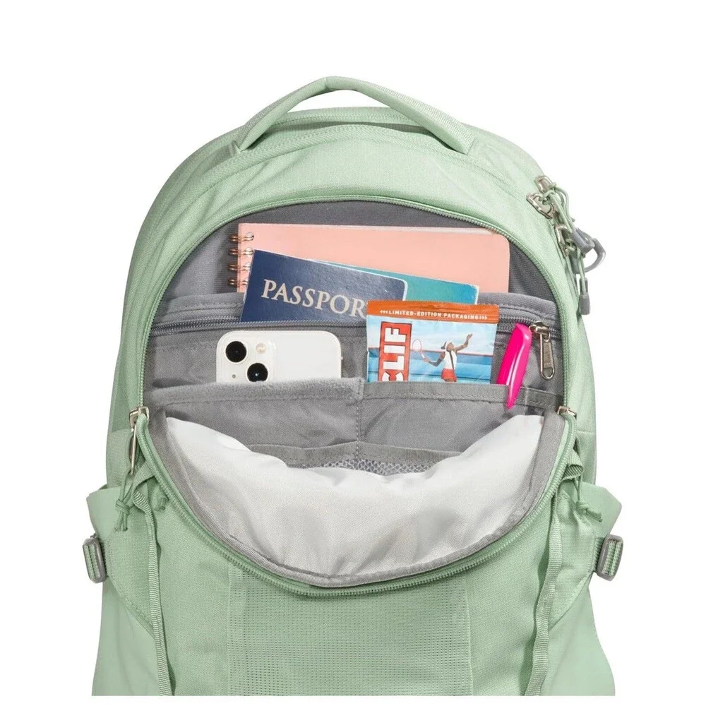 The North Face Womens Recon Laptop Backpack Misty Sage Dark Heather/Meld Grey